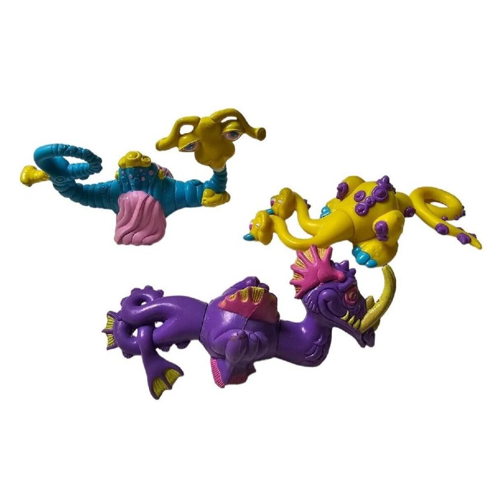Mix-Em-Up Monsters McDonalds Lot of 3 Happy Meal Food Toys Vtg Current Inc Funky
